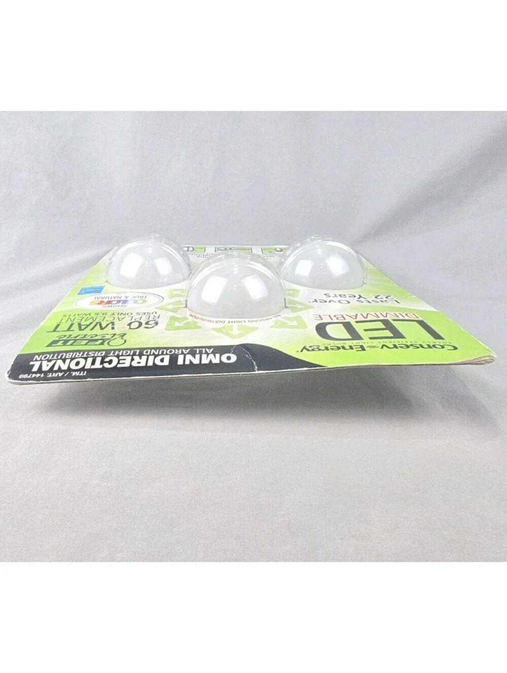 Feit Electric 60W Omni Directional Dimmable LED 3 Pack Light Bulbs Soft White